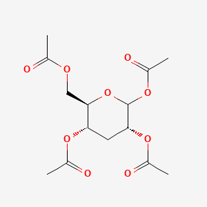 molecular formula C14H20O9 B561767 1,2,4,6-Tetra-O-acetyl-3-deoxy-D-glucopyranose CAS No. 5040-09-5