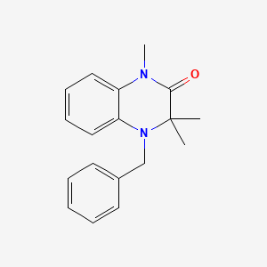 molecular formula C18H20N2O B5617677 4-benzyl-1,3,3-trimethyl-3,4-dihydro-2(1H)-quinoxalinone 