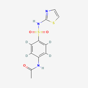 molecular formula C11H11N3O3S2 B561768 N-乙酰磺胺噻唑-d4 CAS No. 1020718-91-5