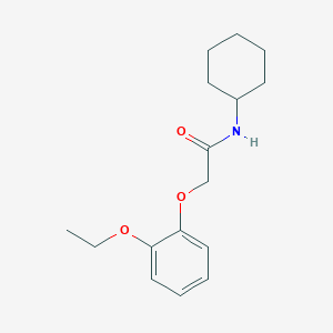 molecular formula C16H23NO3 B5617680 N-cyclohexyl-2-(2-ethoxyphenoxy)acetamide 