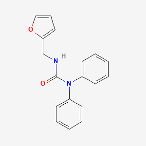 molecular formula C18H16N2O2 B5617683 N'-(2-furylmethyl)-N,N-diphenylurea 