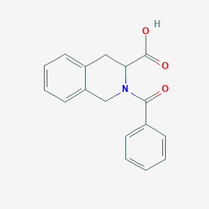 molecular formula C17H15NO3 B056177 2-Benzoyl-1,2,3,4-tetrahydro-isoquinoline-3-carboxylic acid CAS No. 115732-15-5