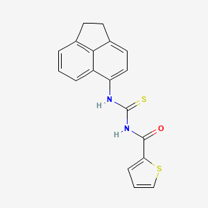 molecular formula C18H14N2OS2 B5617800 N-[(1,2-dihydro-5-acenaphthylenylamino)carbonothioyl]-2-thiophenecarboxamide 