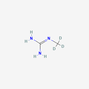 molecular formula C2H7N3 B561782 2-(Trideuteriomethyl)guanidine CAS No. 1020719-65-6