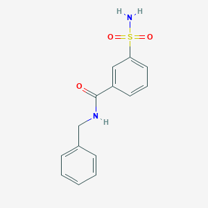 molecular formula C14H14N2O3S B5617821 3-(aminosulfonyl)-N-benzylbenzamide 