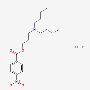 molecular formula C18H29ClN2O4 B561783 N,N-Di-n-butyl-N-3-[4-nitrobenzoyloxy)propyl]ammonium Chloride CAS No. 1246819-71-5