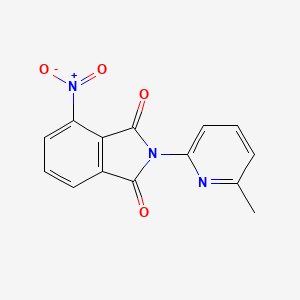molecular formula C14H9N3O4 B5617890 2-(6-methyl-2-pyridinyl)-4-nitro-1H-isoindole-1,3(2H)-dione 