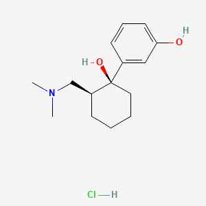 molecular formula C15H24ClNO2 B561791 (+)-O-去甲基曲马多盐酸盐 CAS No. 148218-19-3