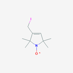 molecular formula C9H16INO B561796 3-Iodomethyl-(1-oxy-2,2,5,5-tetramethylpyrroline) CAS No. 76893-33-9