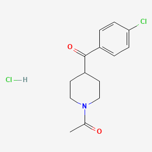 molecular formula C14H17Cl2NO2 B561799 N-Acetyl-4-(4-Chlorbenzoyl)piperidinhydrochlorid CAS No. 1217060-68-8