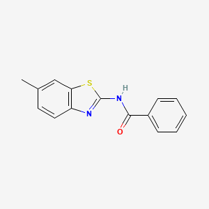 molecular formula C15H12N2OS B5617994 N-(6-methyl-1,3-benzothiazol-2-yl)benzamide CAS No. 4771-92-0