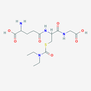 molecular formula C15H26N4O7S B561800 S-(N,N-Diethylcarbamoyl)glutathione CAS No. 157723-51-8