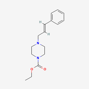 ethyl 4-(3-phenyl-2-propen-1-yl)-1-piperazinecarboxylate