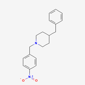 molecular formula C19H22N2O2 B5618063 4-benzyl-1-(4-nitrobenzyl)piperidine 