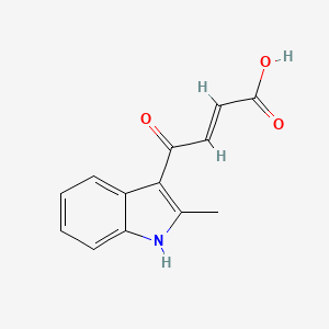 molecular formula C13H11NO3 B5618147 4-(2-methyl-1H-indol-3-yl)-4-oxo-2-butenoic acid 