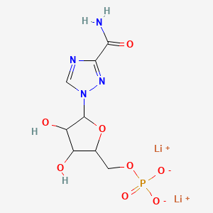 molecular formula C8H11Li2N4O8P B561815 Ribavirin 5'-Monophosphate, Dilithium Salt CAS No. 66983-94-6