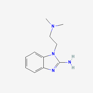 molecular formula C11H16N4 B5618160 1-[2-(dimethylamino)ethyl]-1H-benzimidazol-2-amine 