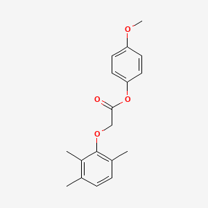 molecular formula C18H20O4 B5618192 4-methoxyphenyl (2,3,6-trimethylphenoxy)acetate 