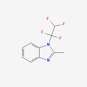 molecular formula C10H8F4N2 B5618197 2-methyl-1-(1,1,2,2-tetrafluoroethyl)-1H-benzimidazole CAS No. 42379-52-2