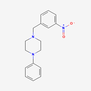 molecular formula C17H19N3O2 B5618209 1-(3-nitrobenzyl)-4-phenylpiperazine 