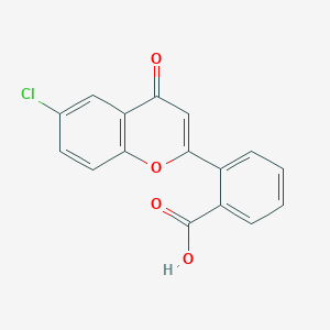 molecular formula C16H9ClO4 B5618225 2-(6-chloro-4-oxo-4H-chromen-2-yl)benzoic acid 