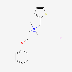 Dimethyl(2-phenoxyethyl)-2-thenylammonium iodide