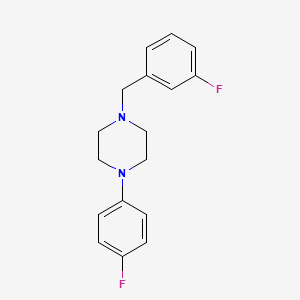 molecular formula C17H18F2N2 B5618246 1-(3-fluorobenzyl)-4-(4-fluorophenyl)piperazine 
