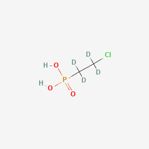 molecular formula C2H6ClO3P B561827 (2-Chloro-1,1,2,2-tetradeuterioethyl)phosphonic acid CAS No. 1020719-29-2