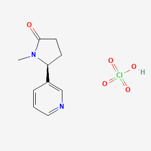 molecular formula C10H13ClN2O5 B561828 S-(-)-可替宁高氯酸盐 CAS No. 1217692-15-3