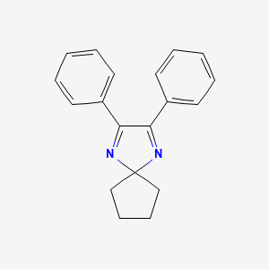 molecular formula C19H18N2 B5618285 2,3-二苯基-1,4-二氮杂螺[4.4]壬-1,3-二烯 