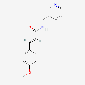 molecular formula C16H16N2O2 B5618324 3-(4-methoxyphenyl)-N-(3-pyridinylmethyl)acrylamide 