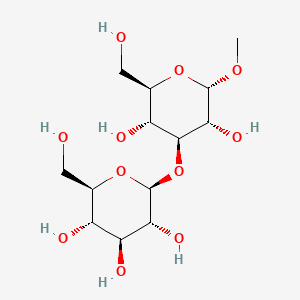 molecular formula C13H24O11 B561833 Methyl 3-O-beta-D-glucopyranosyl-alpha-D-glucopyranoside CAS No. 7115-19-7