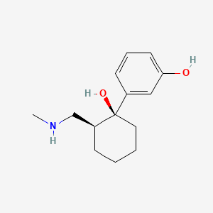 molecular formula C14H21NO2 B561835 (+)-N,O-Di-Desmethyl Tramadol CAS No. 144830-19-3