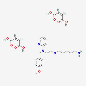 molecular formula C29H40N4O9 B561836 N'-(5-氨基戊基)-N-(4-甲氧基苄基)-N'-甲基-N-2-吡啶基-1,2-乙二胺，富马酸盐 CAS No. 109912-42-7