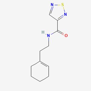 molecular formula C11H15N3OS B5618368 N-[2-(1-cyclohexen-1-yl)ethyl]-1,2,5-thiadiazole-3-carboxamide 
