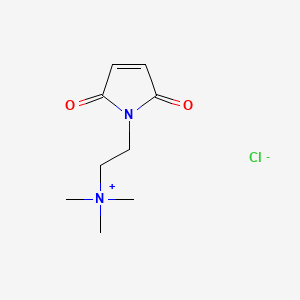 molecular formula C9H15ClN2O2 B561837 N-[2-(三甲基铵)乙基]马来酰亚胺氯化物 CAS No. 69684-10-2