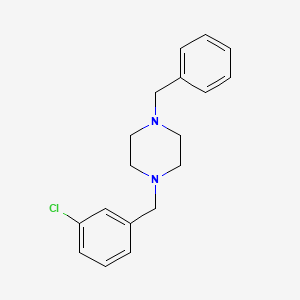 molecular formula C18H21ClN2 B5618374 1-benzyl-4-(3-chlorobenzyl)piperazine 