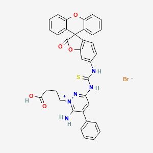 molecular formula C35H28BrN5O5S B561839 Fluoresceinyl Gabazine, Bromide CAS No. 1024389-03-4