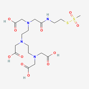 molecular formula C17H30N4O11S2 B561840 N-{2-[Bis(carboxymethyl)amino]ethyl}-N-(2-{(carboxymethyl)[2-({2-[(methanesulfonyl)sulfanyl]ethyl}amino)-2-oxoethyl]amino}ethyl)glycine CAS No. 1246817-77-5