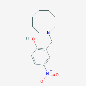 molecular formula C14H20N2O3 B5618422 2-(1-azocanylmethyl)-4-nitrophenol 