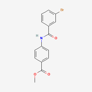 molecular formula C15H12BrNO3 B5618428 methyl 4-[(3-bromobenzoyl)amino]benzoate 