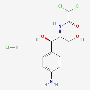 molecular formula C11H15Cl3N2O3 B561844 盐酸D-苏-1-(4-氨基苯基)-2-二氯乙酰氨基-1,3-丙二醇 CAS No. 57704-36-6