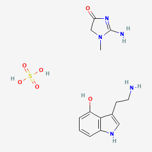 molecular formula C14H21N5O6S B561849 4-Hydroxytryptamine Creatinine CAS No. 55206-11-6