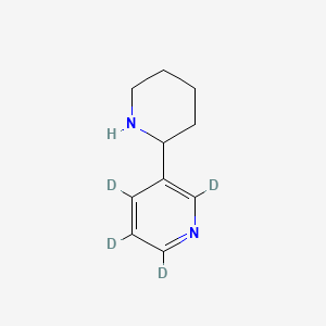 molecular formula C10H14N2 B561850 (R,S)-阿纳巴西碱-2,4,5,6-d4 CAS No. 1020719-08-7