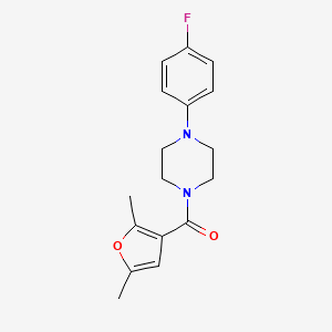 molecular formula C17H19FN2O2 B5618547 1-(2,5-dimethyl-3-furoyl)-4-(4-fluorophenyl)piperazine 