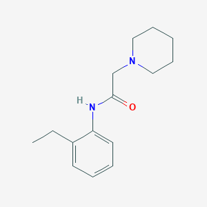 molecular formula C15H22N2O B5618572 N-(2-ethylphenyl)-2-(1-piperidinyl)acetamide 