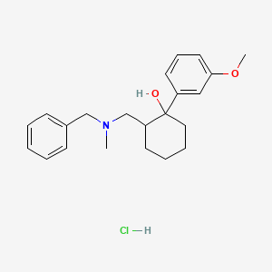 molecular formula C22H30ClNO2 B561860 cis-(+/-)-2-[(N-Bencil-N-metil)aminometil]-1-(3-metoxifenil)ciclohexanol, Clorhidrato CAS No. 1018989-95-1