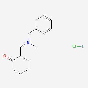molecular formula C15H22ClNO B561861 2-((Benzyl(methyl)amino)methyl)cyclohexanone hydrochloride CAS No. 6333-27-3