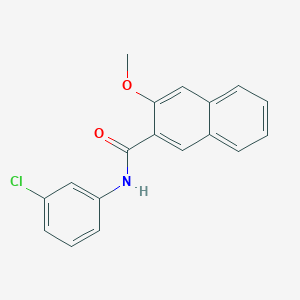molecular formula C18H14ClNO2 B5618622 N-(3-chlorophenyl)-3-methoxy-2-naphthamide 