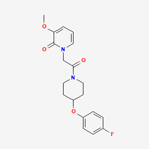 molecular formula C19H21FN2O4 B5618641 1-{2-[4-(4-fluorophenoxy)piperidin-1-yl]-2-oxoethyl}-3-methoxypyridin-2(1H)-one 